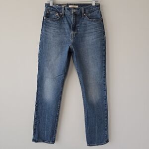 Levi's Wedgie Slim Straight High Rise Jeans 29 Medium Wash NEW